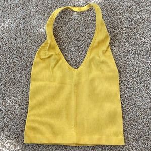 Out from Under Yellow Halter Top - Size Small
